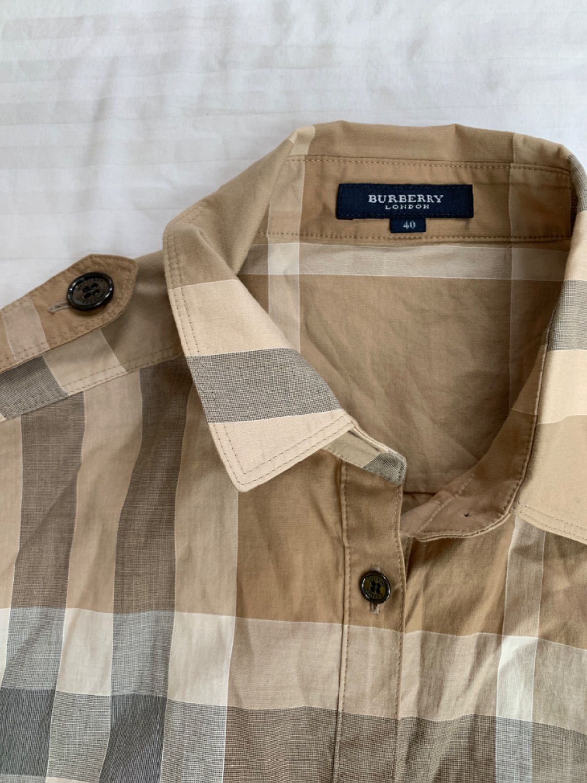 burberry バーバリー ペイント チェックシャツ ネルシャツ 【公式通販】