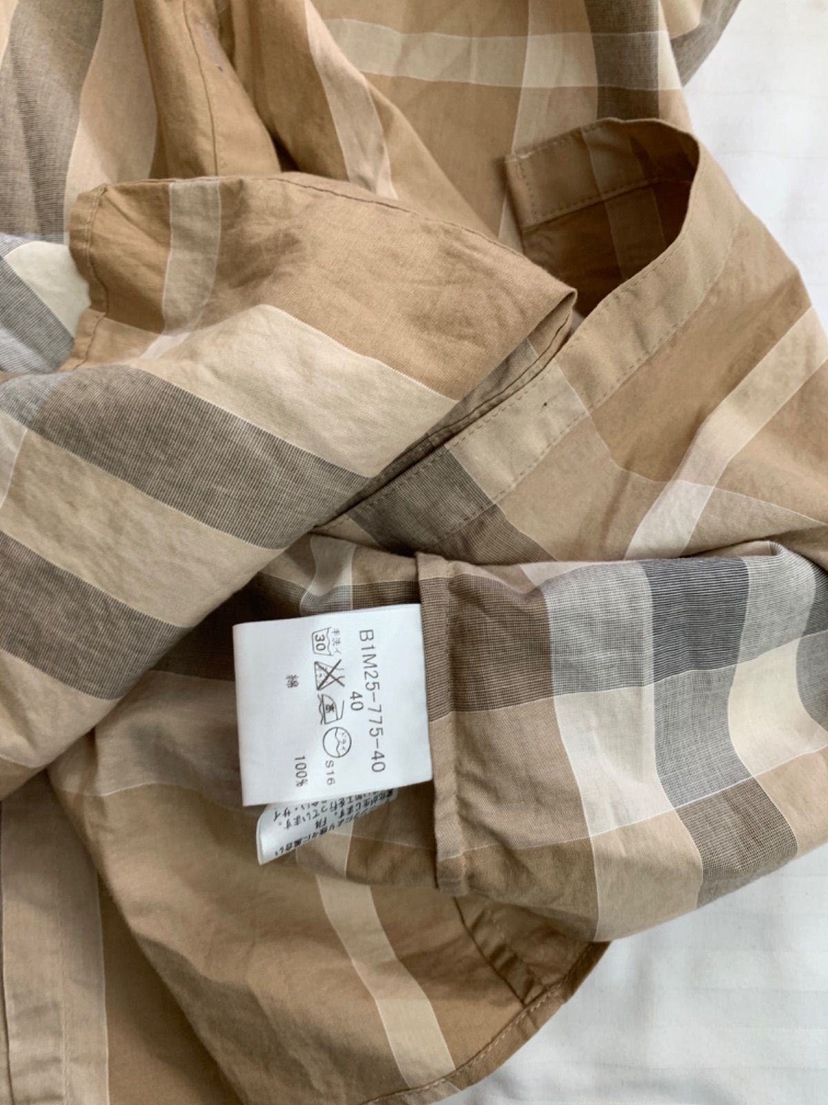 burberry バーバリー ペイント チェックシャツ ネルシャツ 【公式通販】