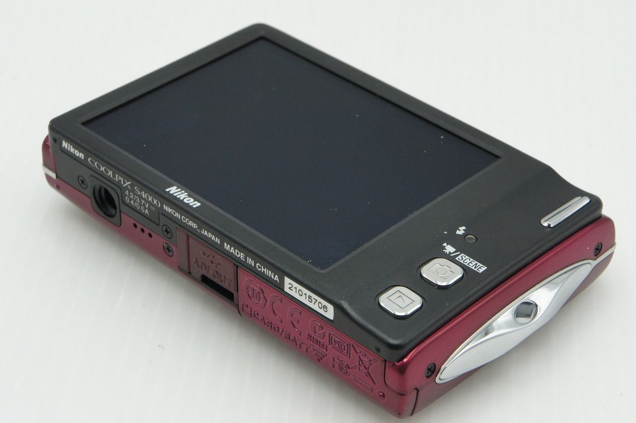 美品 Nikon ニコン COOLPIX S4000 コンパクトデジタルカメラ ルビー