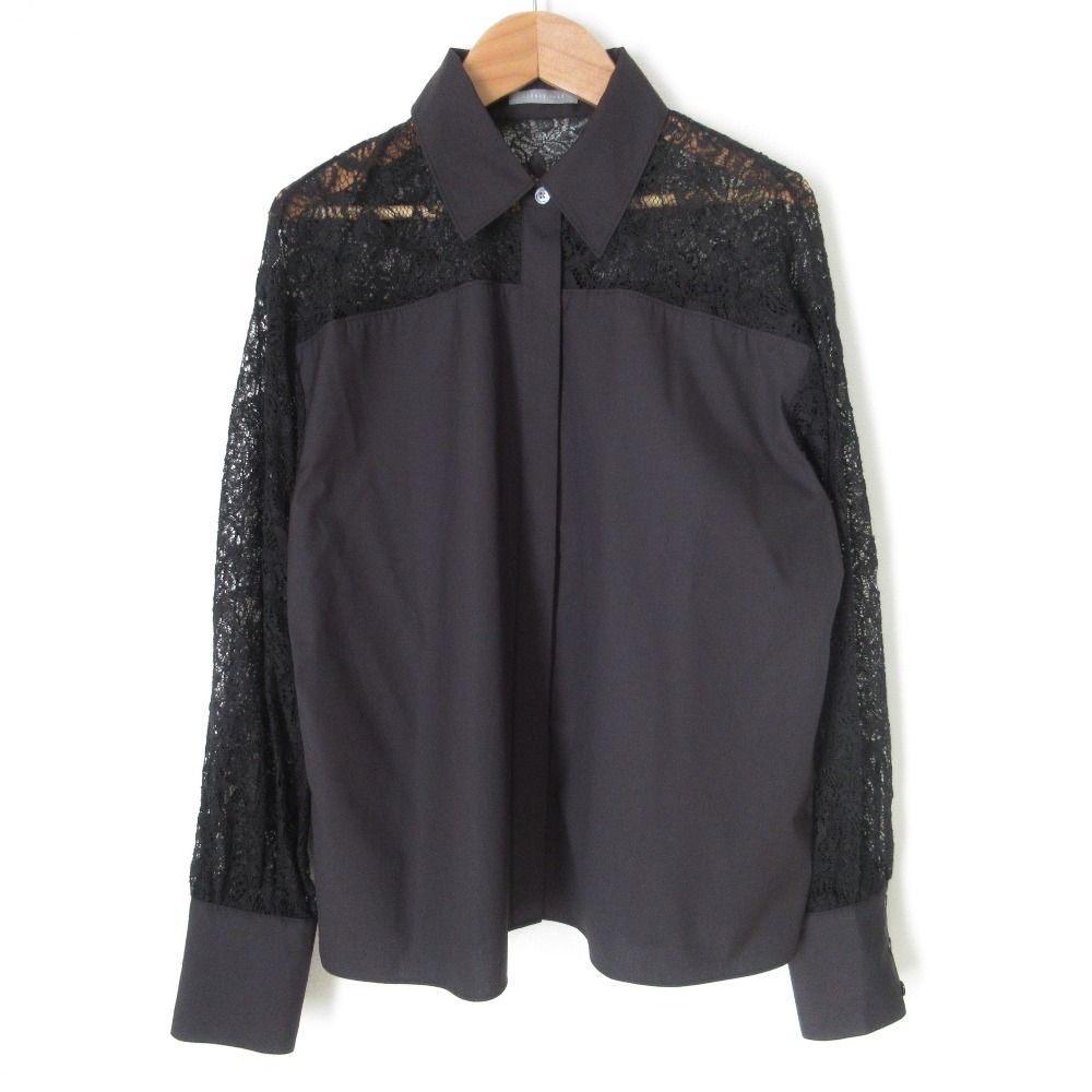 25SS Theory Luxe 半袖シャツ 黒 38 Theory luxe - セオリーリュクス 
