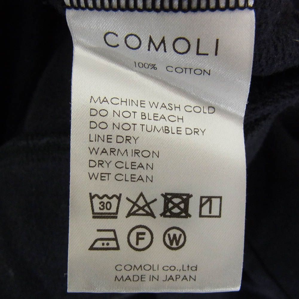 COMOLI コモリ 17AW L03-05003 インレイ起毛 長袖 クルーネック