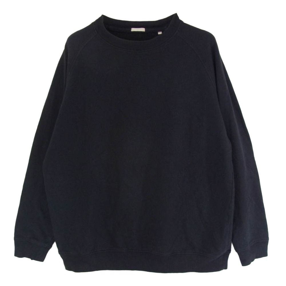 COMOLI 17AW インレイ起毛長袖クルー L03-05003 3 ブラック COMOLI コモリ 17AW L03-05003 インレイ起毛 長袖 クルーネック