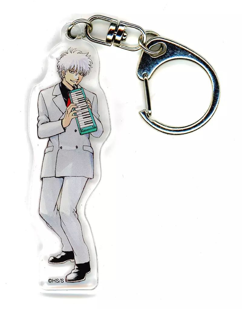 銀魂 坂田銀時 銀さん アクスタ キーホルダー 少年ジャンプ キーホルダー・マスコット(キャラクター) 坂田銀時(銀魂) 「週刊少年