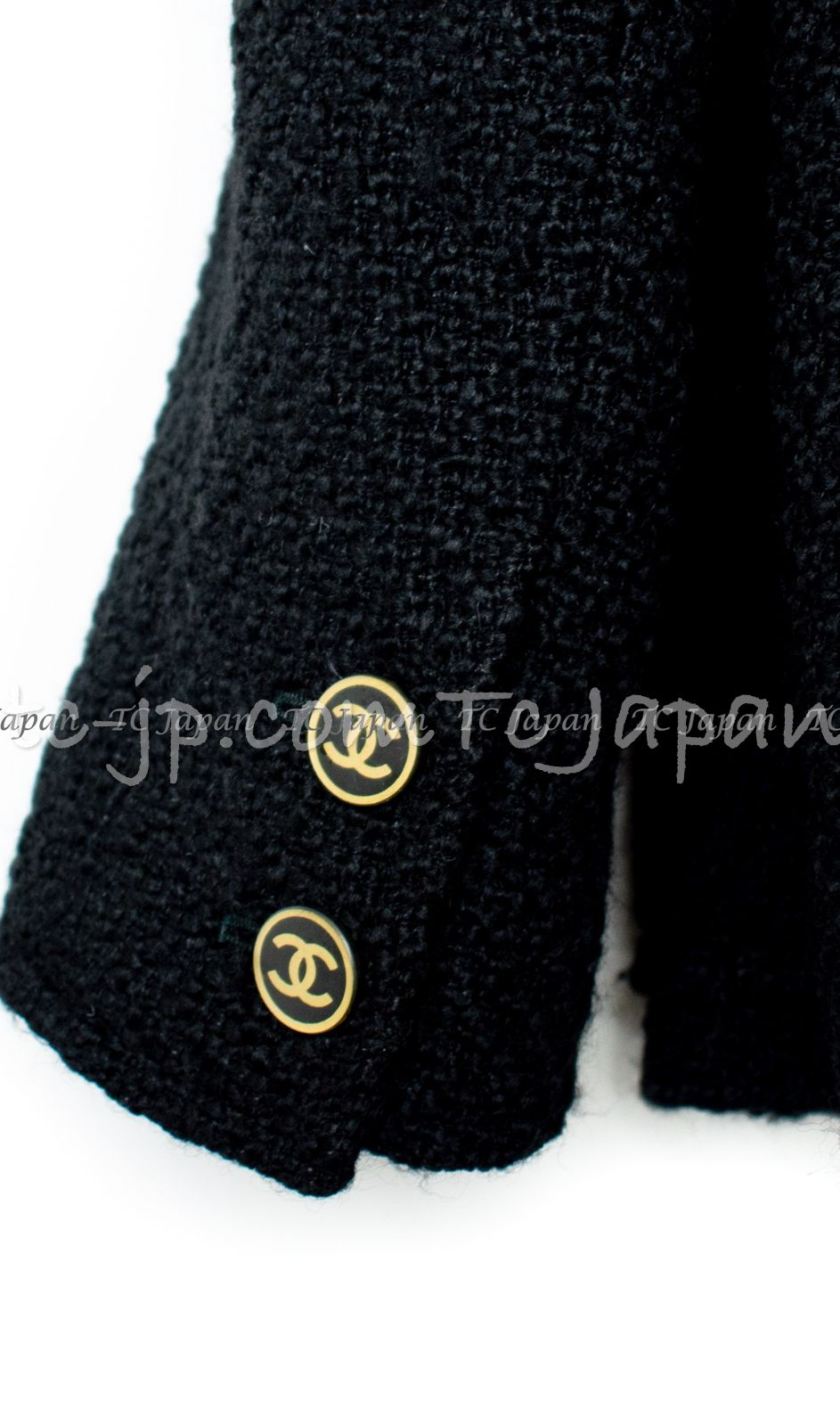 98万 シャネル ジャケット コート CHANEL 入手困難 黒 ブラック 大人気