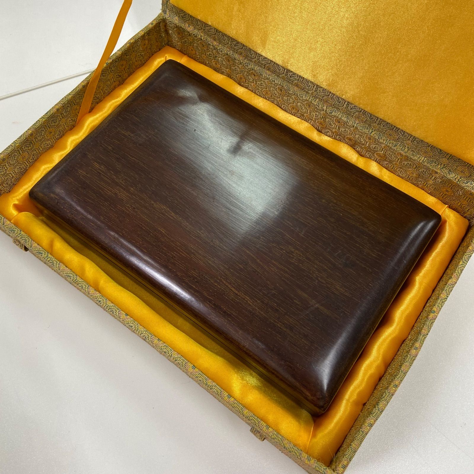 新生活】【セール】端渓硯 すずり 木箱入り 書道 中国 骨董品 アート