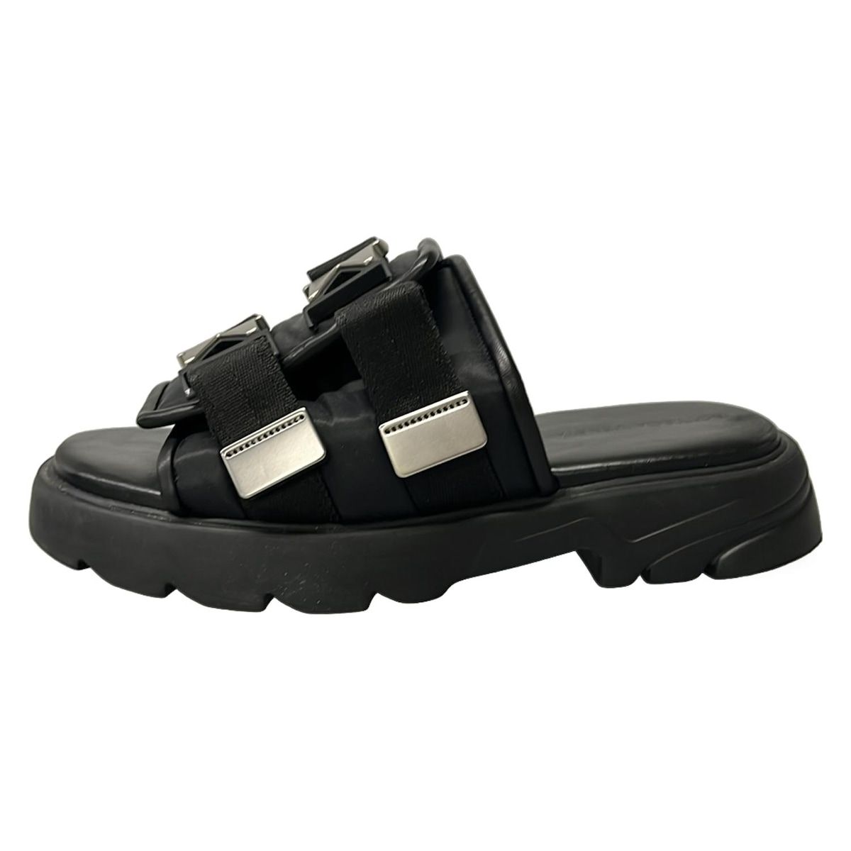 BOTTEGA VENETA(ボッテガヴェネタ) サンダル 43 メンズ フラッシュ 黒 
