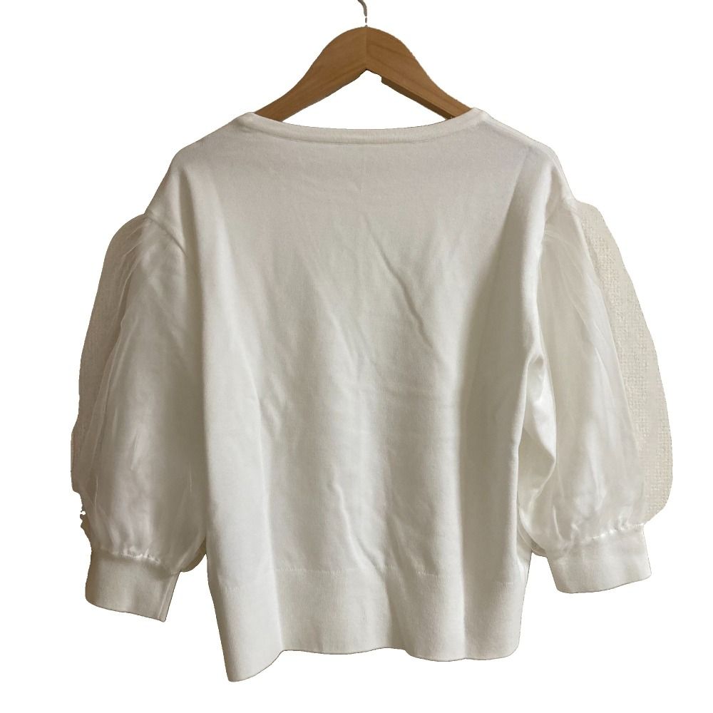 美品 FOXEY フォクシー Balloon Knit Top ニット 41847 サイズ40