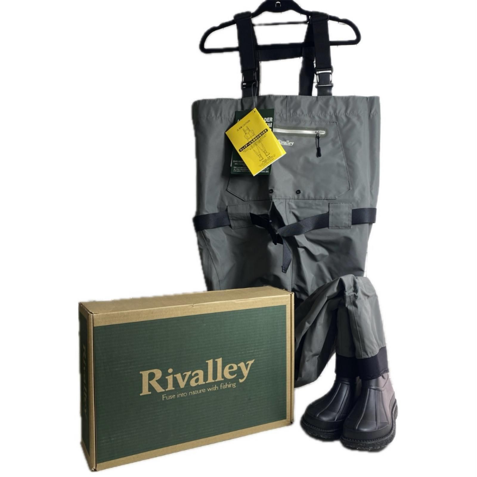 Rivalley リバレイ RV 3D チェストハイウェーダー M/25.5 グレー 5353 