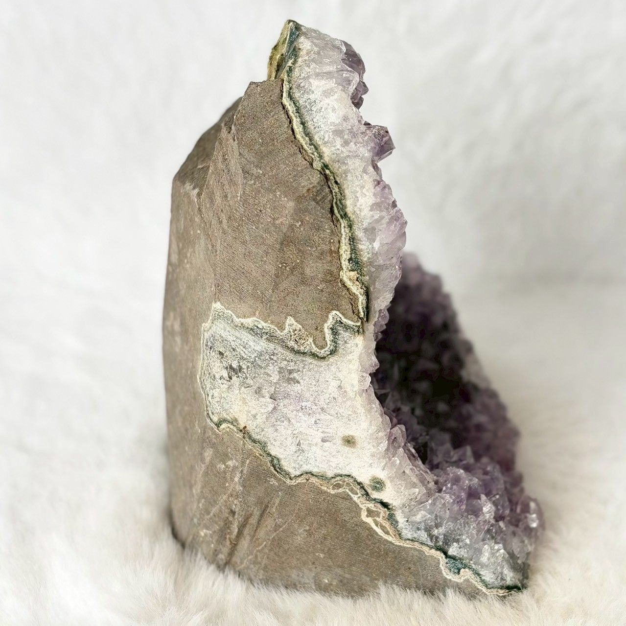  キラキラ 可愛いアメジスト500g ウルグアイ産 アメジスト クラスター 天然石 紫水晶 原石 浄化 トイレ小物 置物 インテリア小物