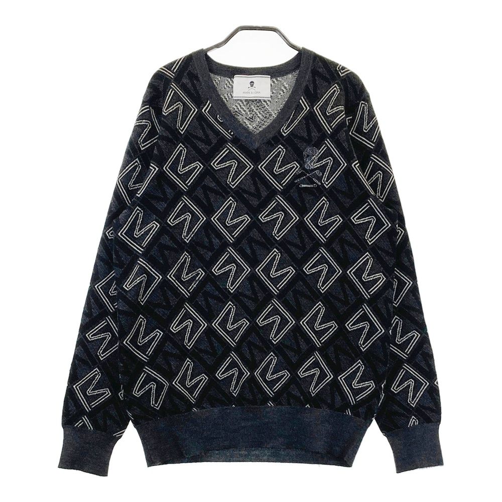 MARK&LONA 総柄 サマーニット 50 (xl) MARK&LONA 総柄 サマーニット 50 (xl) MARK&LONA 総柄 サマーニット 50