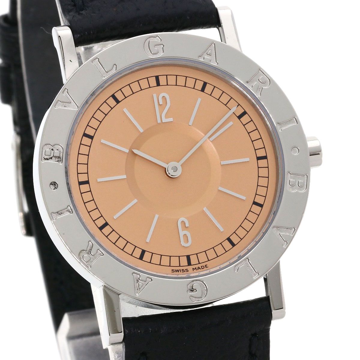 BVLGARI ブルガリ BB33SL ブルガリブルガリ 腕時計 SS 革 メンズ [中古