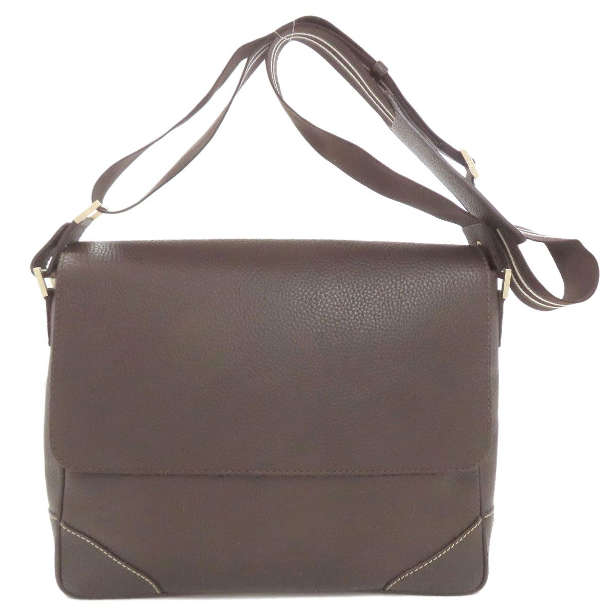 Dunhill ダンヒル ロゴ ショルダーバッグ レザー レディース [中古 