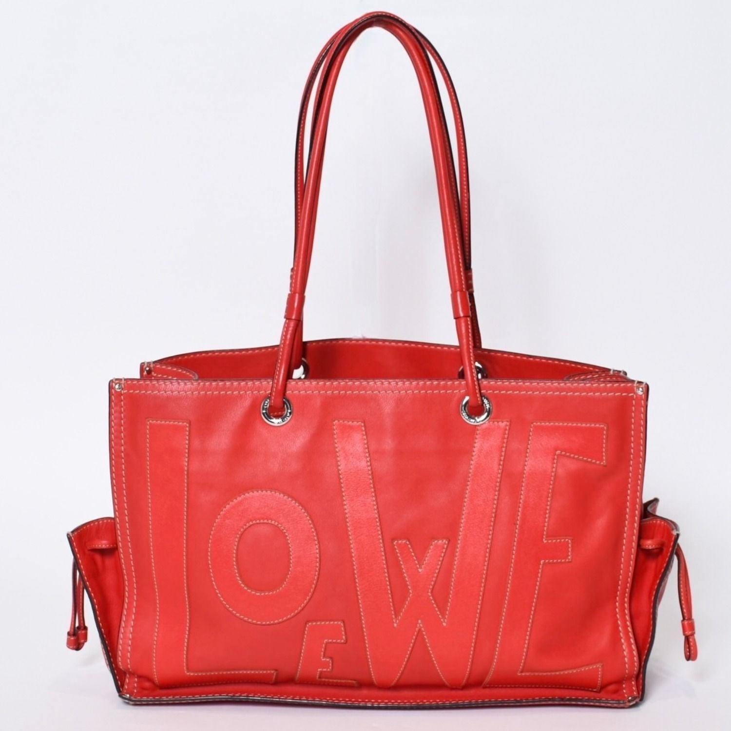 極美品 LOEWE ロエベ アナグラム レタリング トートバッグ 極美品 LOEWE ロエベ アナグラム レタリング トートバッグ