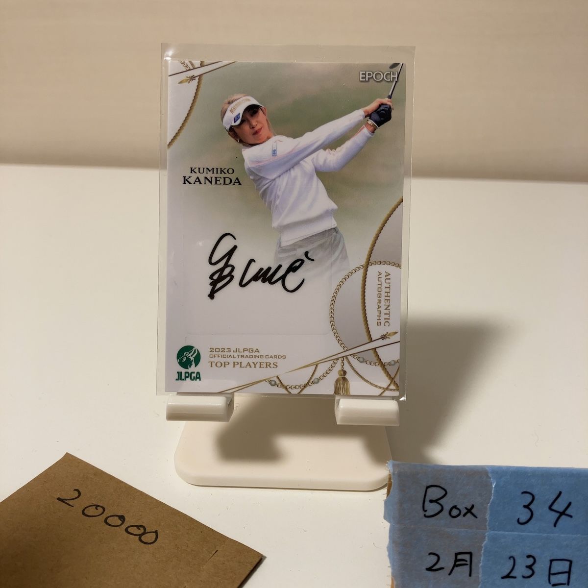 2023 EPOCH Woman's Pro Golfer 金田久美子 Kumiko Kaneda 01/60 直筆