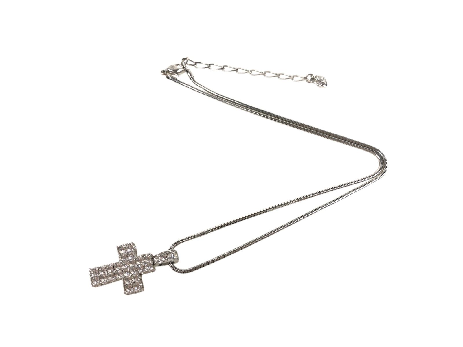 スワロフスキー SWAROVSKI ラインストーン クロス スネークチェーン