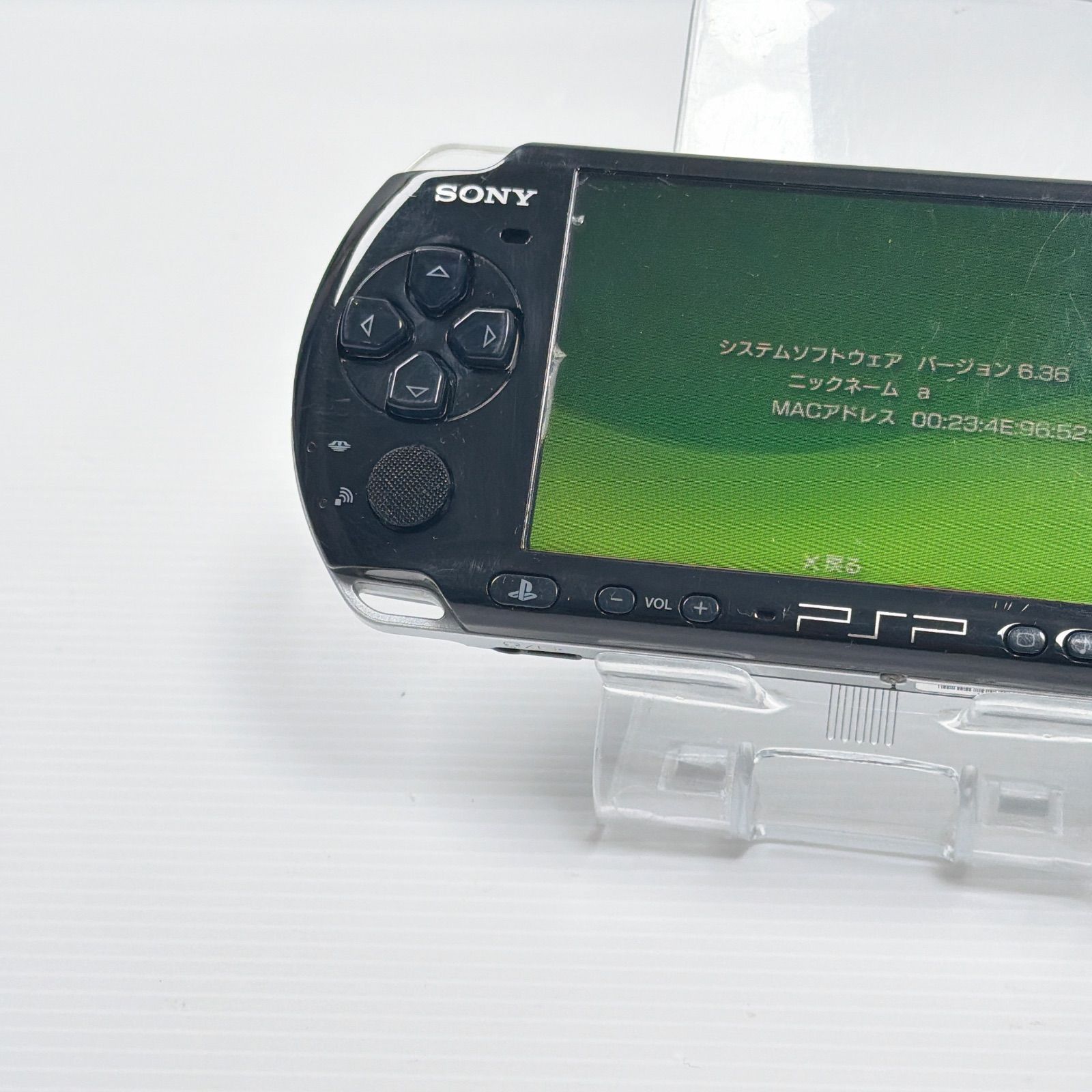 訳あり品 PSP 3000 ピアノブラック 遊べるセット 動作確認済み FW6.36 