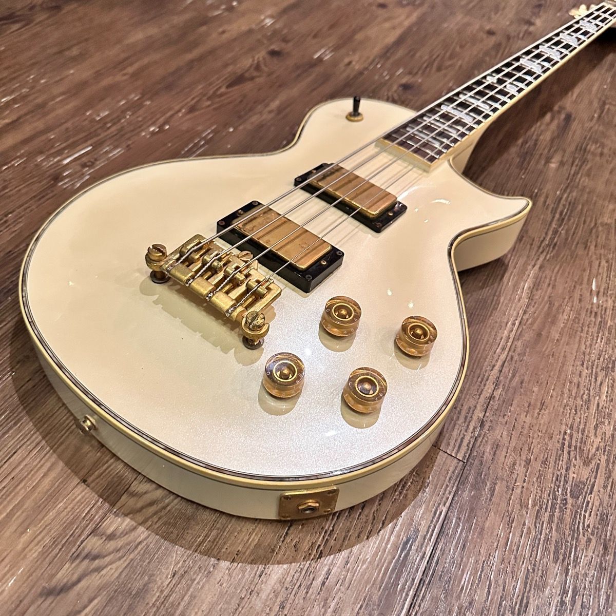 Greco LGB-90 LP Custom Bass Pearl White 2002年製 レスポール ベース