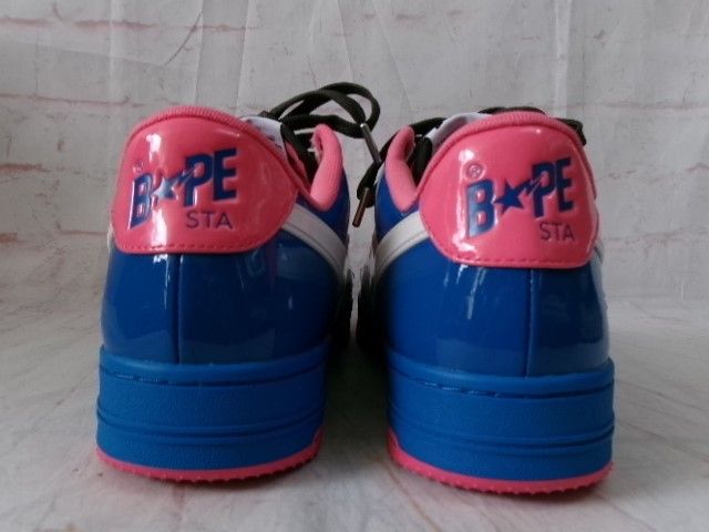 中古】箱有 A BATHING APE ｱﾍﾞｲｼﾝｸﾞｴｲﾌﾟ BAPE STA OS #1 ｽﾆｰｶｰ ﾌﾞﾙｰ 