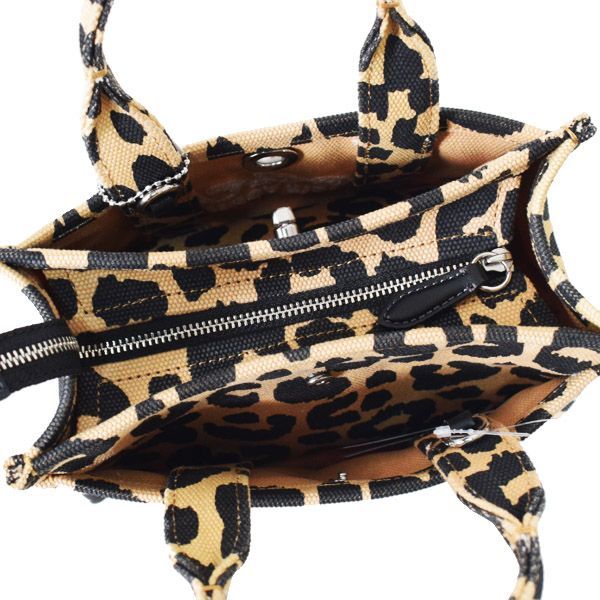 コーチ バッグ COACH キャンバス レオパード ヒョウ柄 トート カーゴ