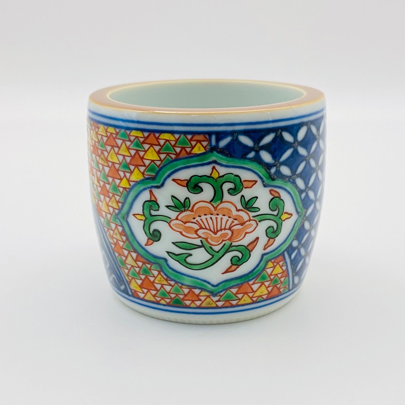 蓋置 色絵祥瑞　三浦竹泉 蓋置 色絵祥瑞 三浦竹泉 共箱入 茶道具 茶器 陶磁器 京焼 伝統工芸品