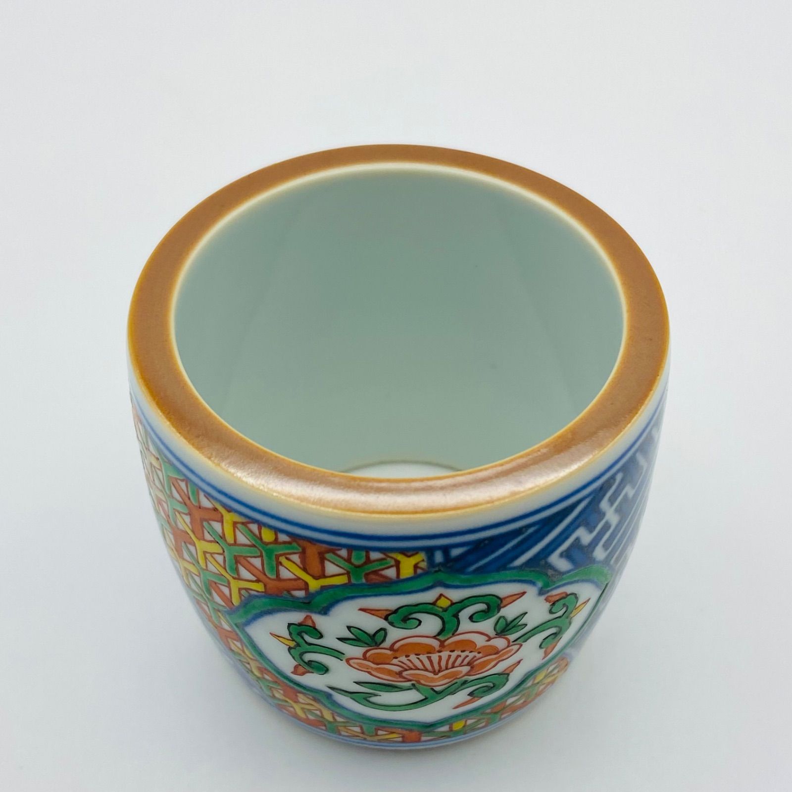 蓋置 色絵祥瑞 三浦竹泉 共箱入 茶道具 茶器 陶磁器 京焼 伝統工芸品