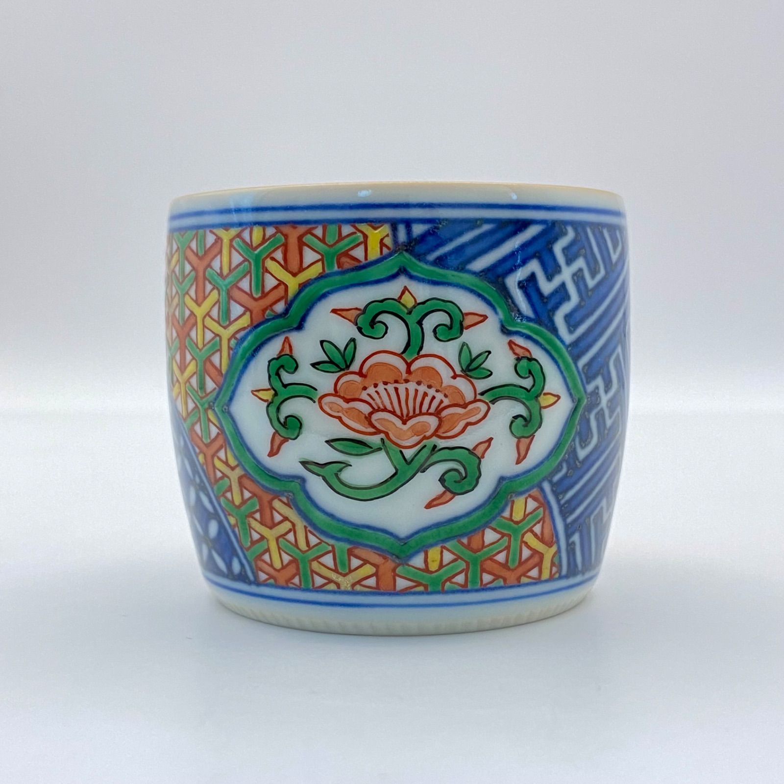 蓋置 色絵祥瑞 三浦竹泉 共箱入 茶道具 茶器 陶磁器 京焼 伝統工芸品
