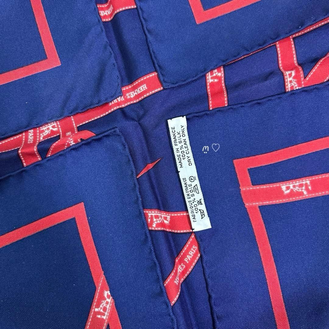 HERMESエルメス ガヴロッシュ ボルデュックリボン シルクスカーフ