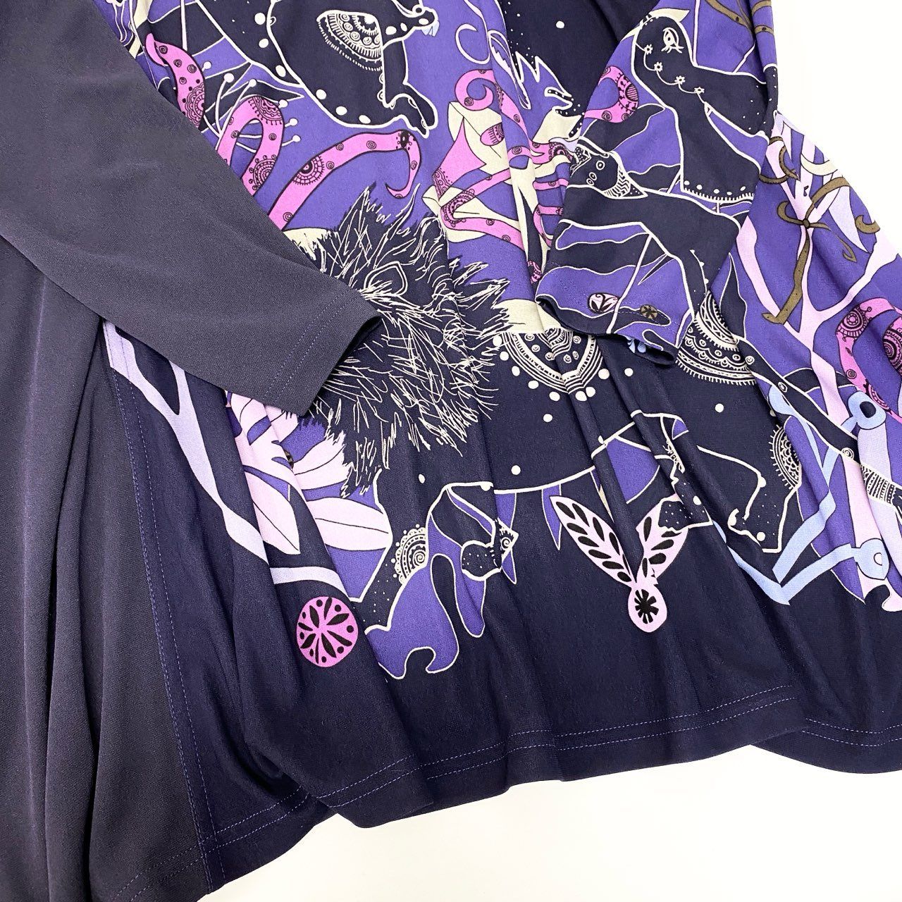 33c10 【美品】 TOKUKO 1er VOL ロングスリーブ チュニックワンピース 