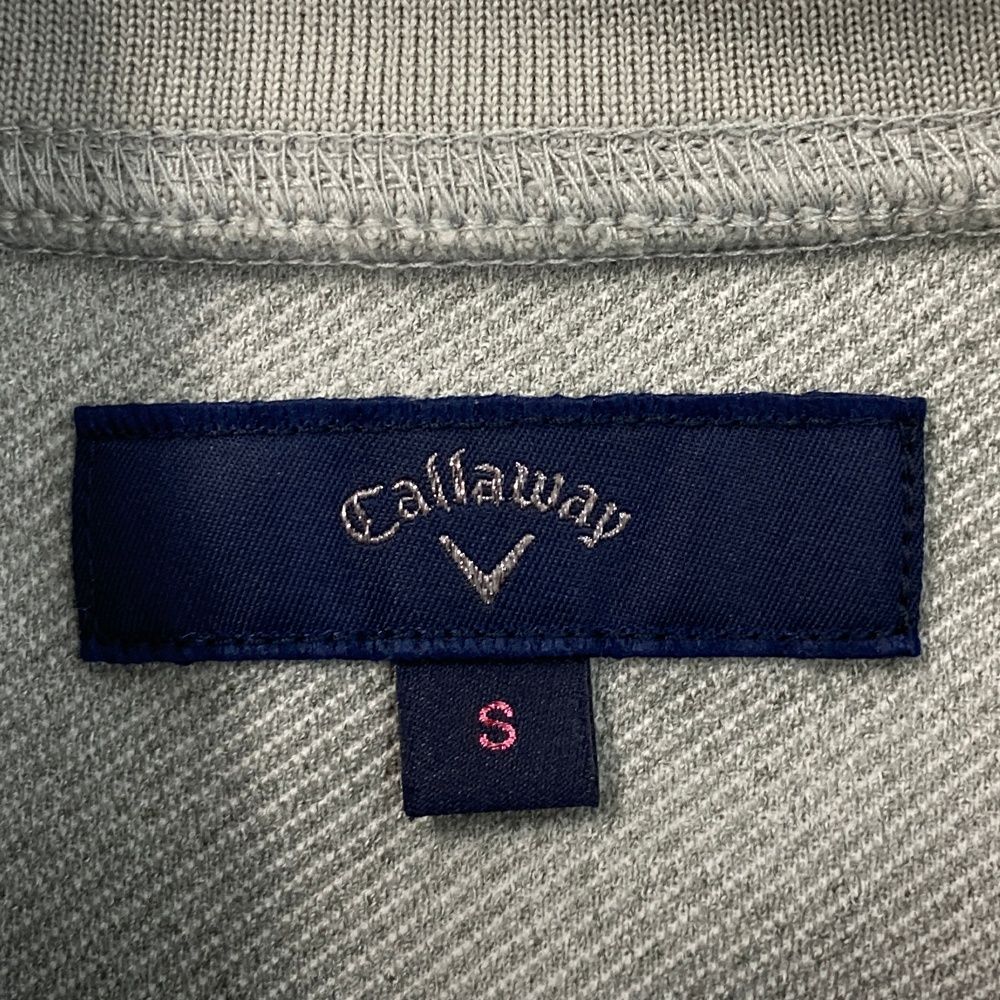 サイズ：S CALLAWAY キャロウェイ ジップジャケット 総柄 グレー系