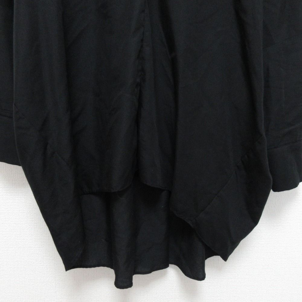 美品 LISIERE リジェール Vネック オーバーサイズブラウス ブラック レディース 古着 中古 USED 美品 LISIERE リジェール Vネック オーバーサイズブラウス ブラック