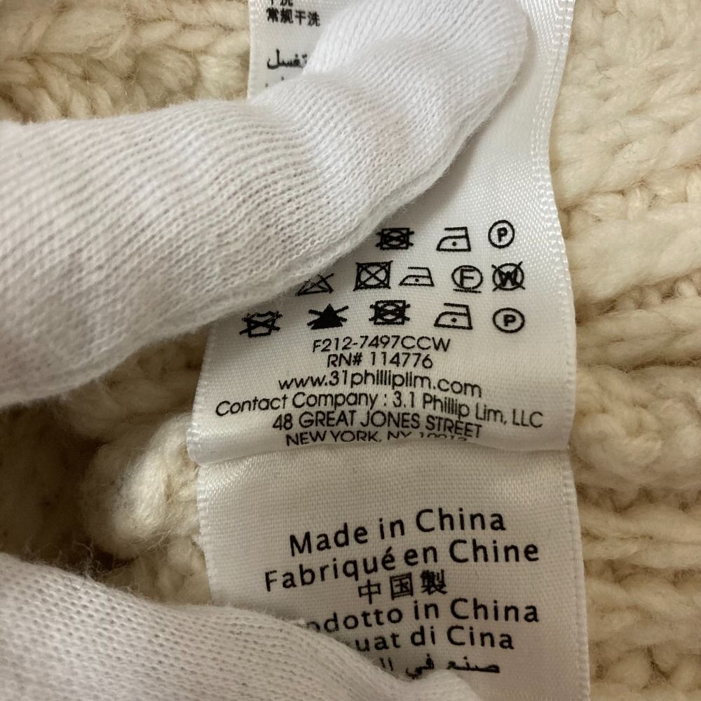 良品 3.1 Phillip Lim 3.1フィリップリム タートルネック ローゲージ ニット プルオーバー セーター サイズS アイボリー レディース 古着 中古 USED 3.1 Phillip Lim - 良品 3.1 Phillip Lim 3.1フィリップリム
