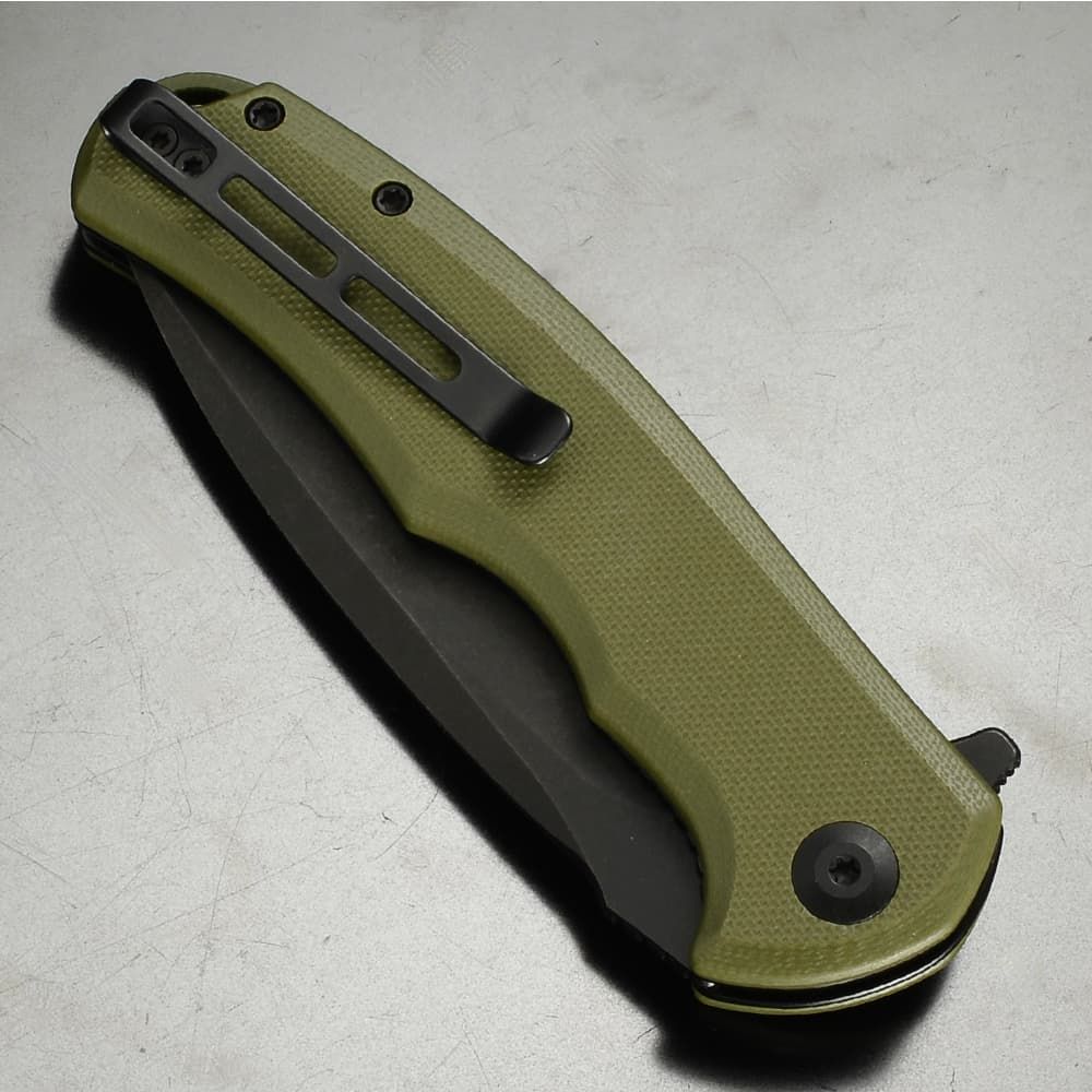  CIVIVI 折りたたみナイフ Praxis ライナーロック G10ハンドル グリーン CIVC803F キャンプマット ナイフ ツール アウトドア
