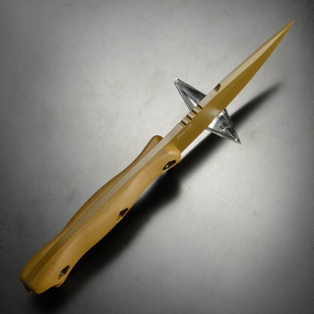  KA-BAR アウトドアナイフ Becker Black Harpoon ハープーン 固定刃 フルタング 樹脂製シース付属 BK18 18歳以上 ブラウン アウトドアライト ナイフ ツール アウトドア