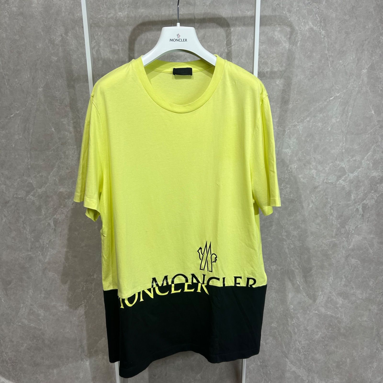 MONCLER モンクレール 半袖 Tシャツ イエロー ブラックM-激安 店舗