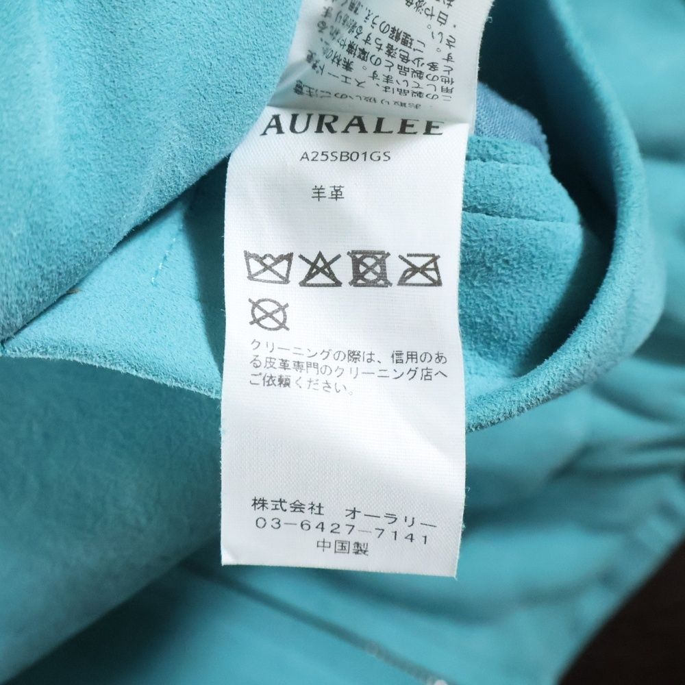 AURALEE (オーラリー) 25SS LAMB SUEDE ZIP BLOUSON ラム スエード