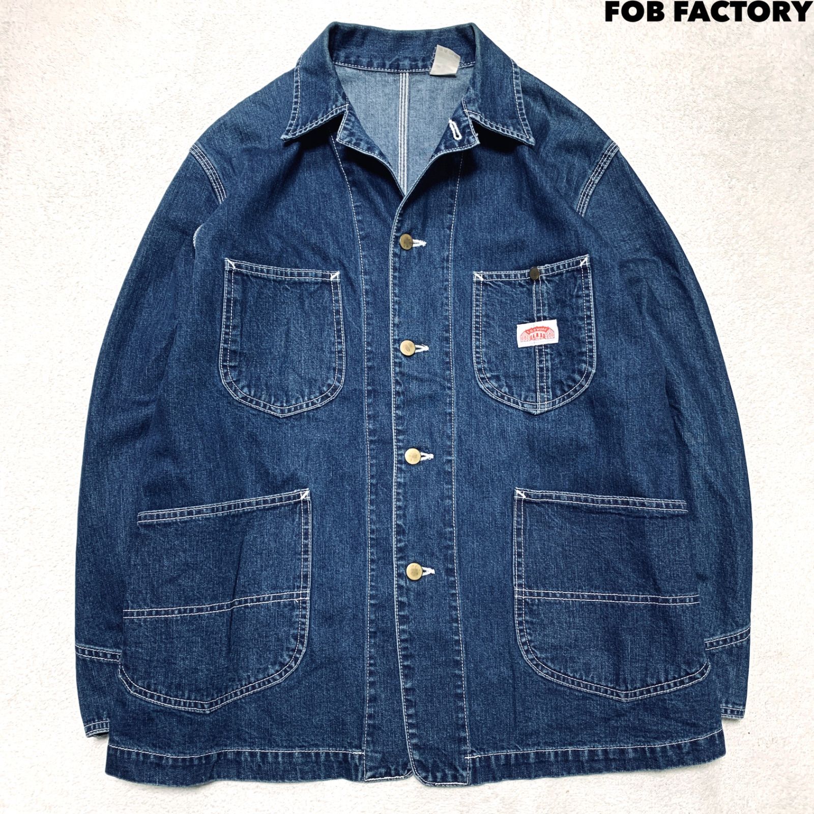 F.O.B FACTORY カバーオール デニムジャケット ワークジャケット M