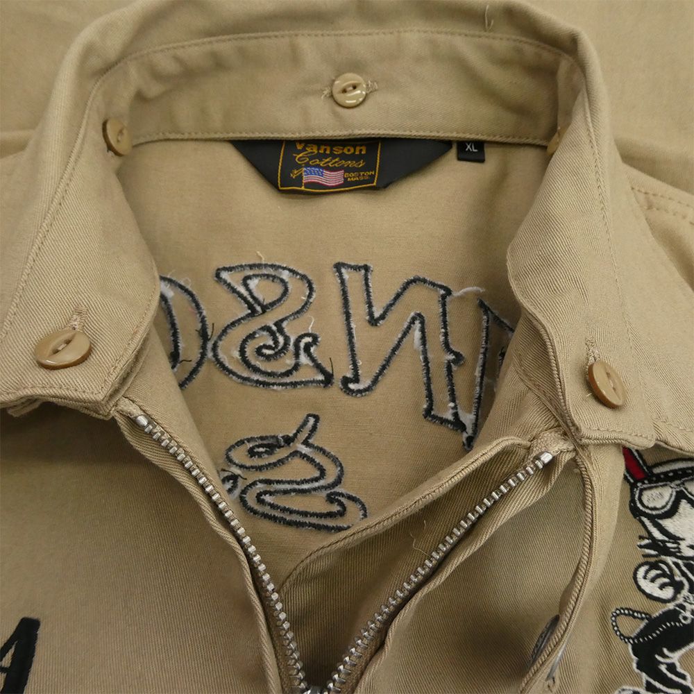 VANSON バンソン T.F.O.A デスラビット ブルゾン 2WAY ジャケット