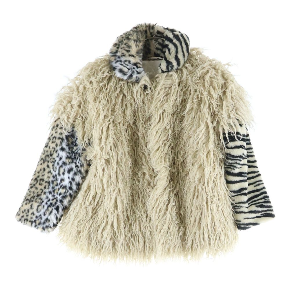 DIESEL (ディーゼル) ロングファー レオパードカラー ジャケット