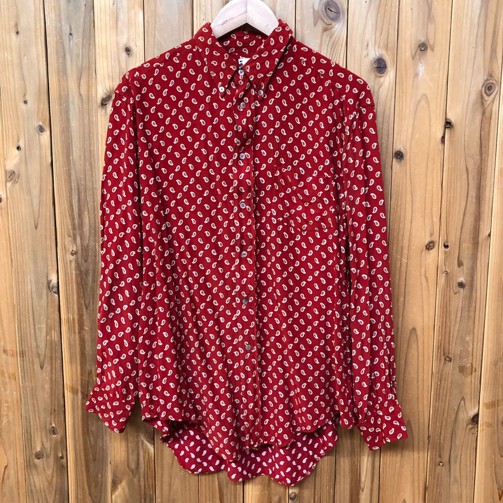 Karl Helmut メンズ カールヘルム 長袖シャツ レーヨンシャツ 柄シャツ