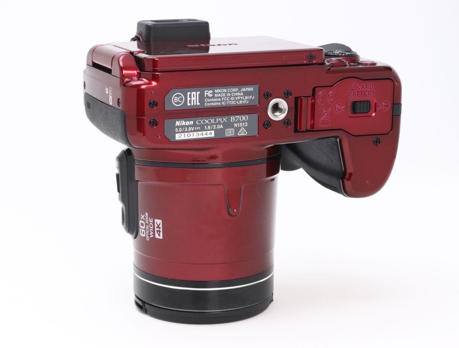 AB+ (良品) Nikon ニコン COOLPIX B700 レッド 初期不良返品対応 33-47