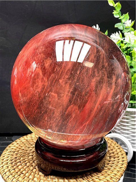 約:217mm 13720g 超綺麗★赤水晶丸玉B91B1/432B23D TOMMYFIELD 超大直径約:230mm 17542g超綺麗☆赤水晶丸玉187E1-621E20b 水晶