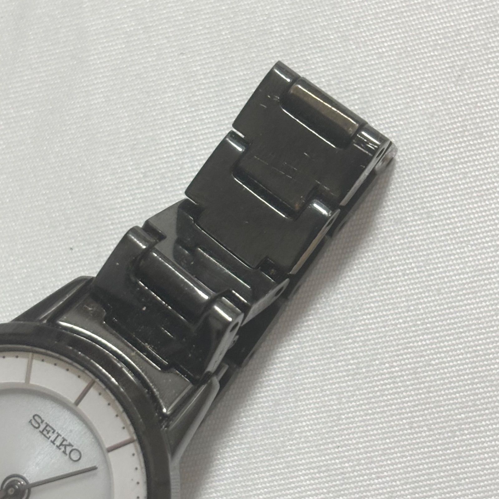 送料無料】SEIKO/セイコー/SOLAR/ソーラー/シルバー×ブラック/ソーラー