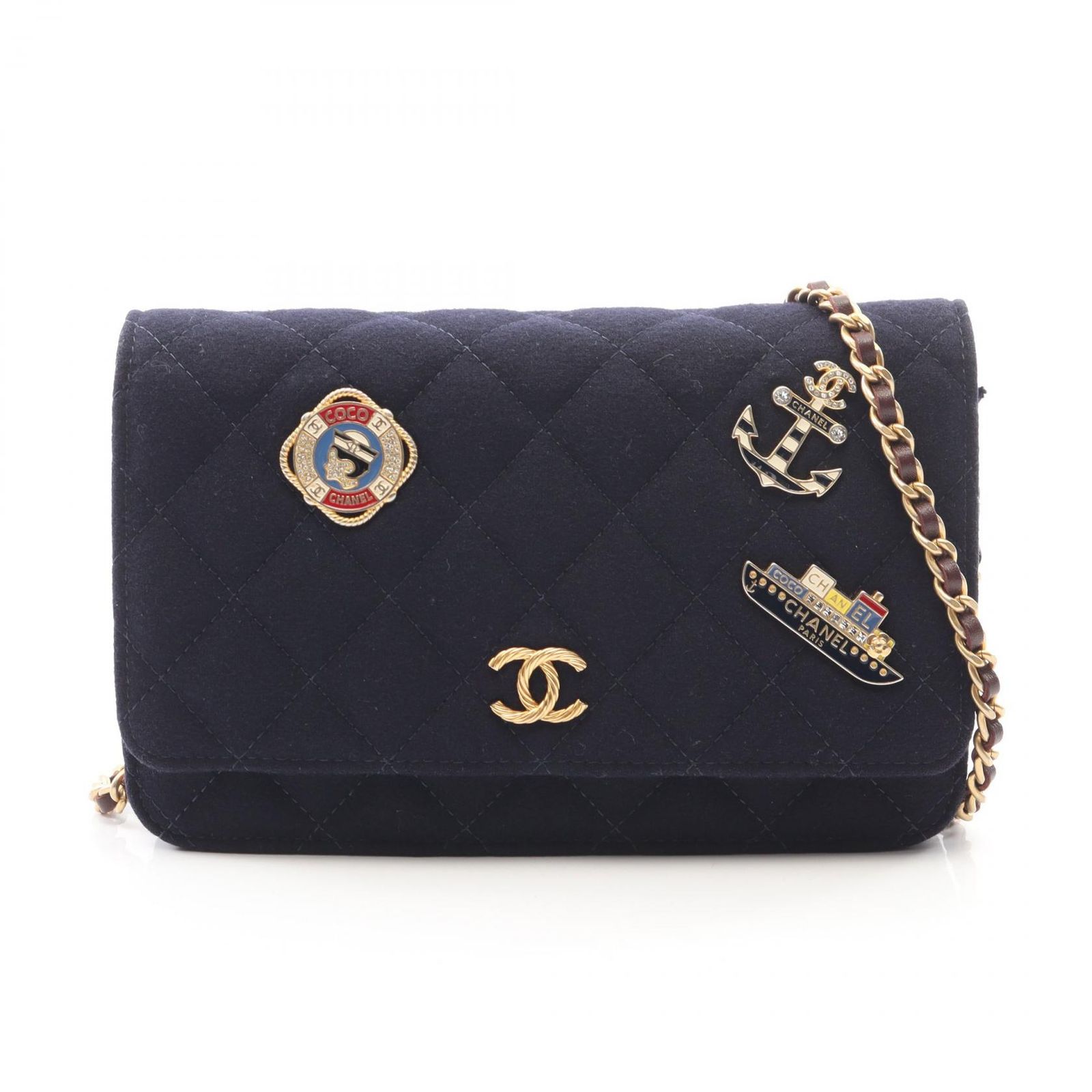 シャネル CHANEL ショルダーバッグ マトラッセ マリンモチーフ 