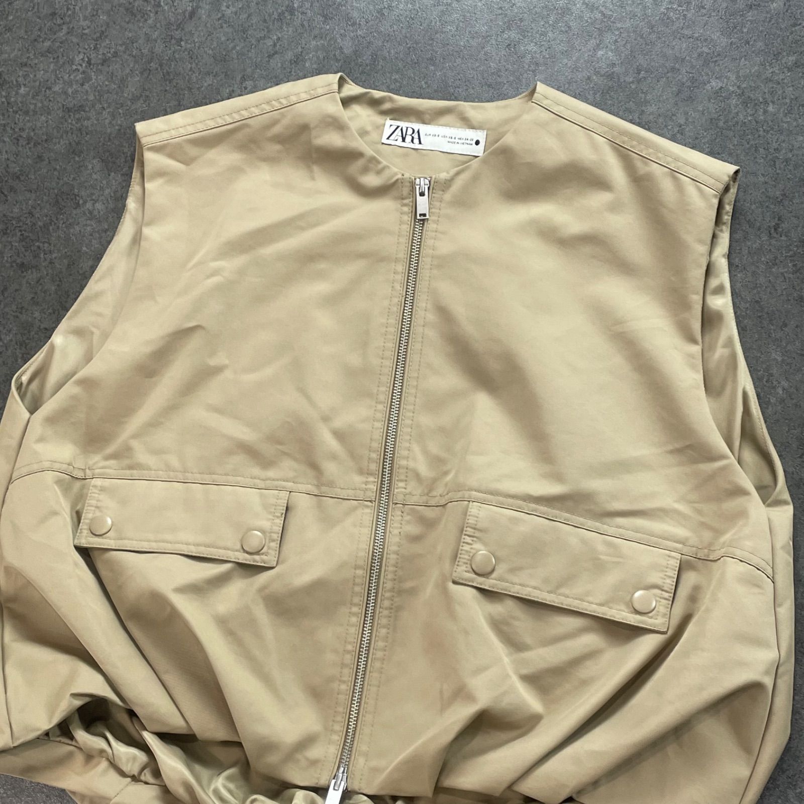 ZARA ザラ ZWコレクション オーバーサイズ ボリュームベスト ジップ