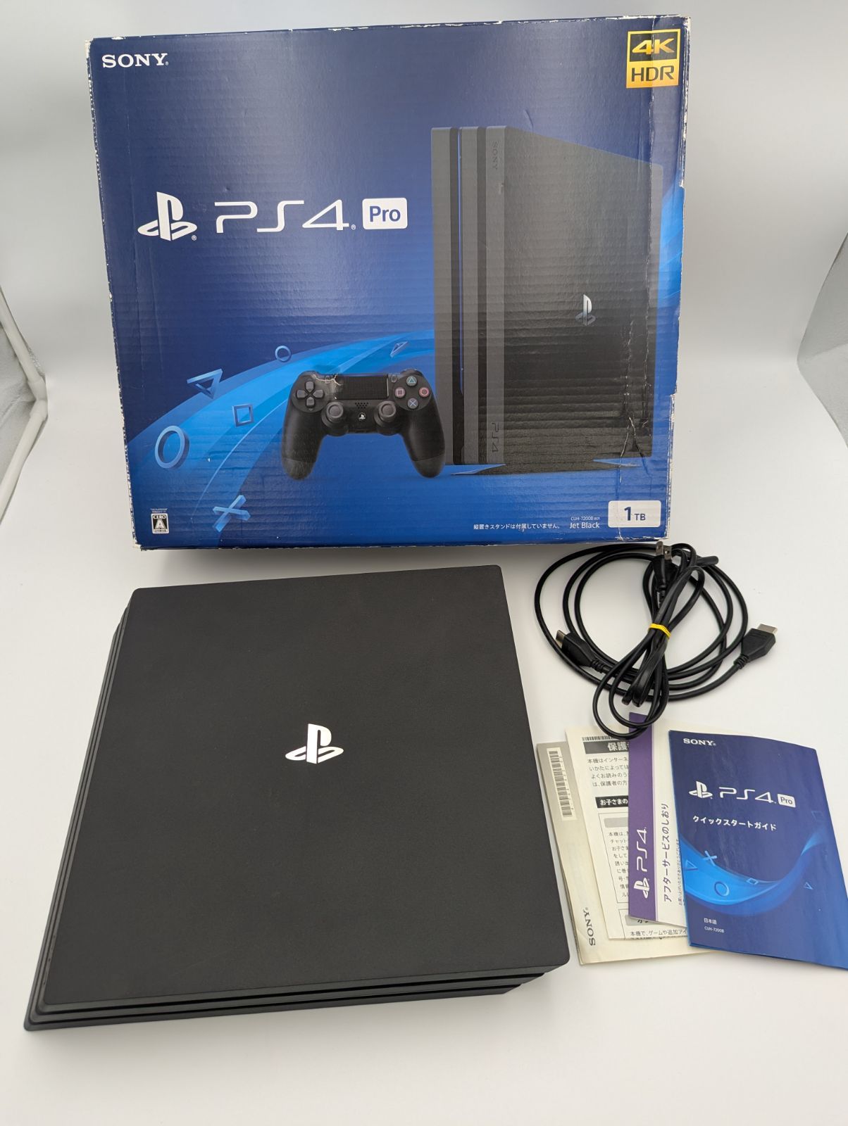 ジャンク 動作未確認 タバコの汚れ有り PlayStation4 Pro 1TB:ジェット 