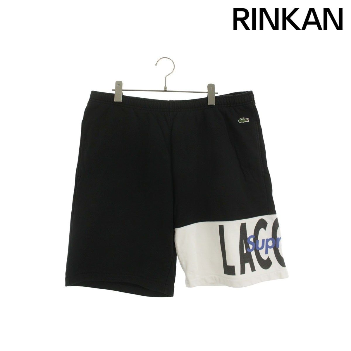 シュプリーム ×ラコステ Lacoste 19AW Logo Panel Sweatshort ロゴ 