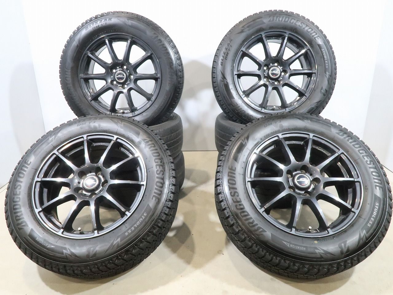 RAV4 ハリアー CX-5 CX-8 エクストレイル 等 4本 社外17インチ 7J +38