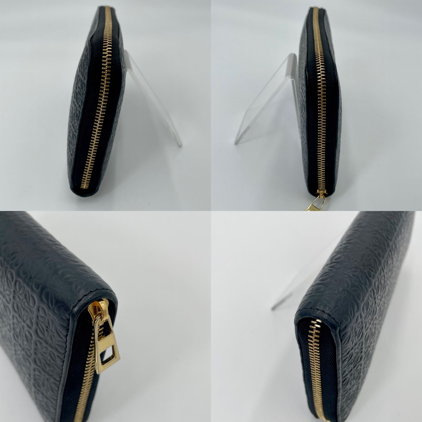 LOEWE ロエベ リピート ジップアラウンド ウォレット 長財布 ブラック