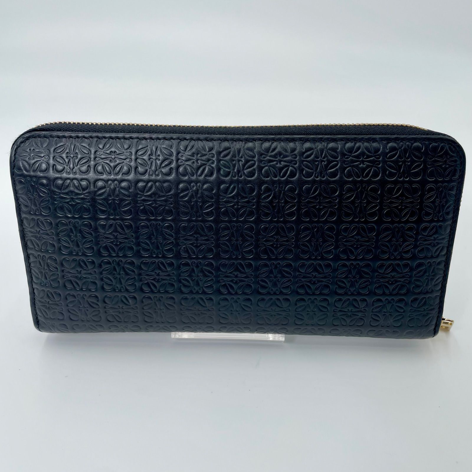 LOEWE ロエベ リピート ジップ アラウンド ウォレット 長財布 ブラック LOEWE ロエベ リピート ジップアラウンド ウォレット 長財布 ブラック