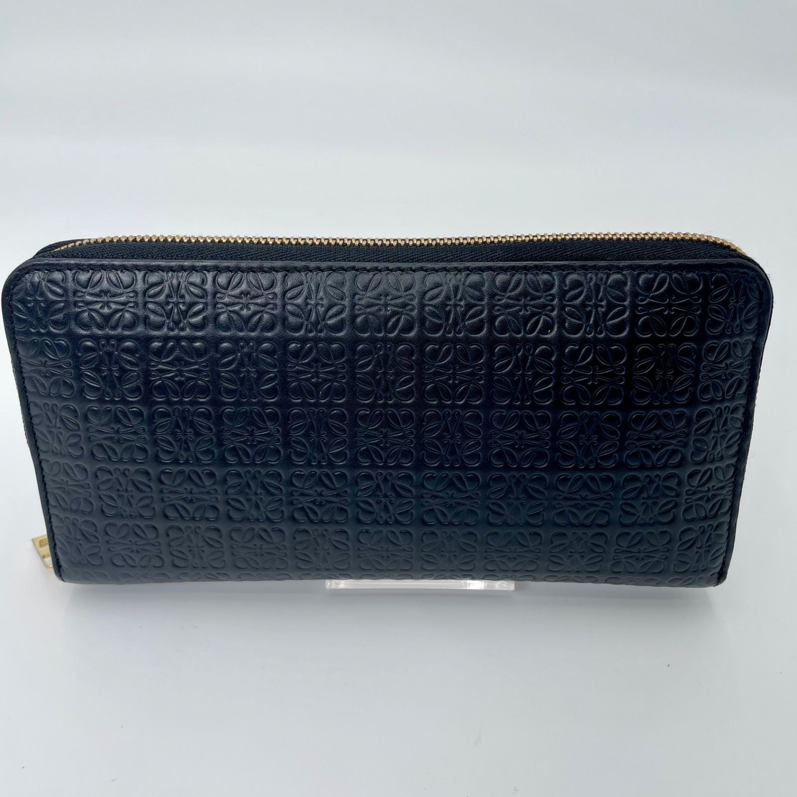 LOEWE ロエベ リピート ジップアラウンド ウォレット 長財布 ブラック 